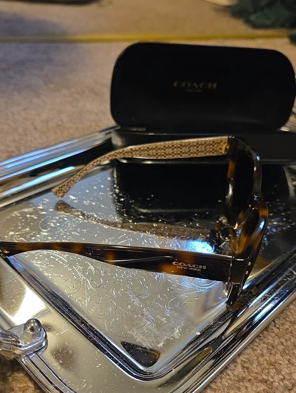 Coach Delphine S443 Brown Sunglasses Set